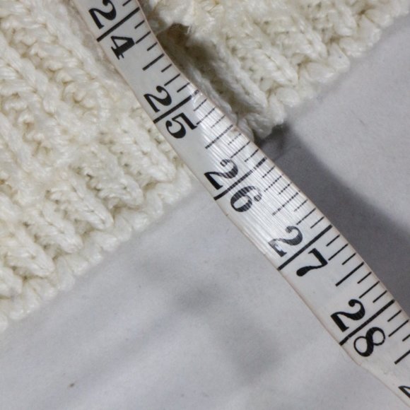 CLASSIC EXPRESSIONS Knitted by Hand Fringe Collar Button Sweater Sz 18W Women - Picture 9 of 11